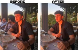 Photo manipulation before - after — галерија