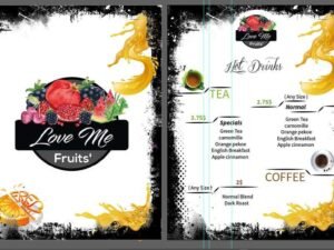 juice menu design — галерија