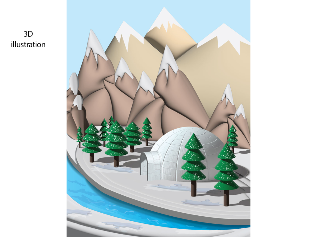 3d igloo illustration — главна слика