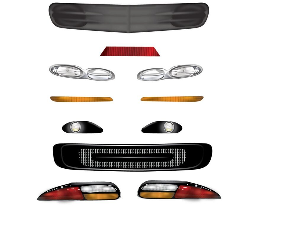 Print art illustration of car Lights — главна слика