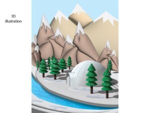 3d igloo illustration — галерија