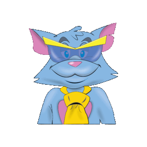 Illustration of Cat with moving had — главна слика